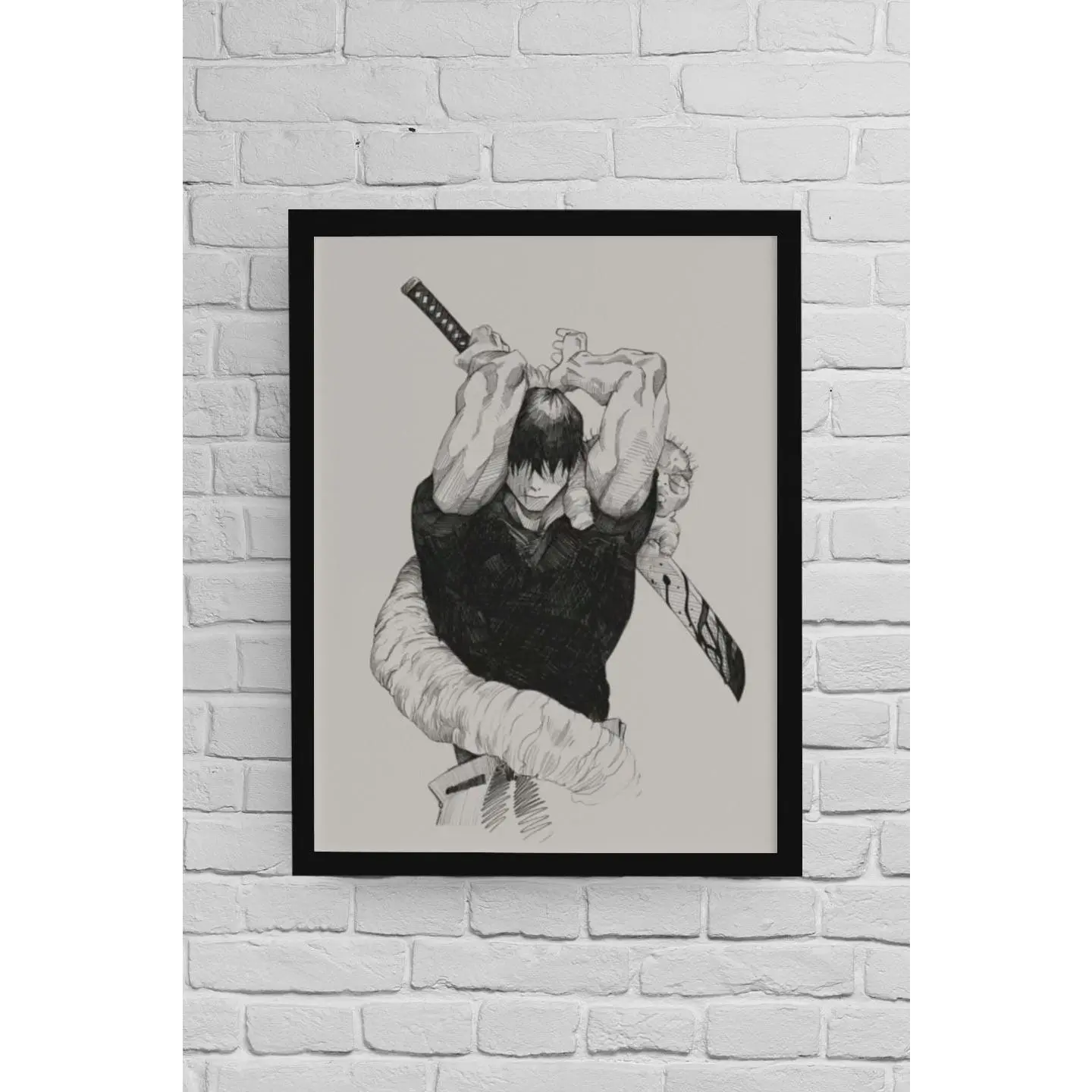 Toji Fushiguro Jujutsu Kaisen Sorcerer Killer Zenin Clan Anime Lover Gift Anime Wall Decor JJK Art Manga Anime Print