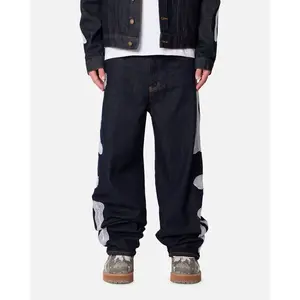MNML Raw Skeleton Baggy Denim Jeans Rinse Indigo