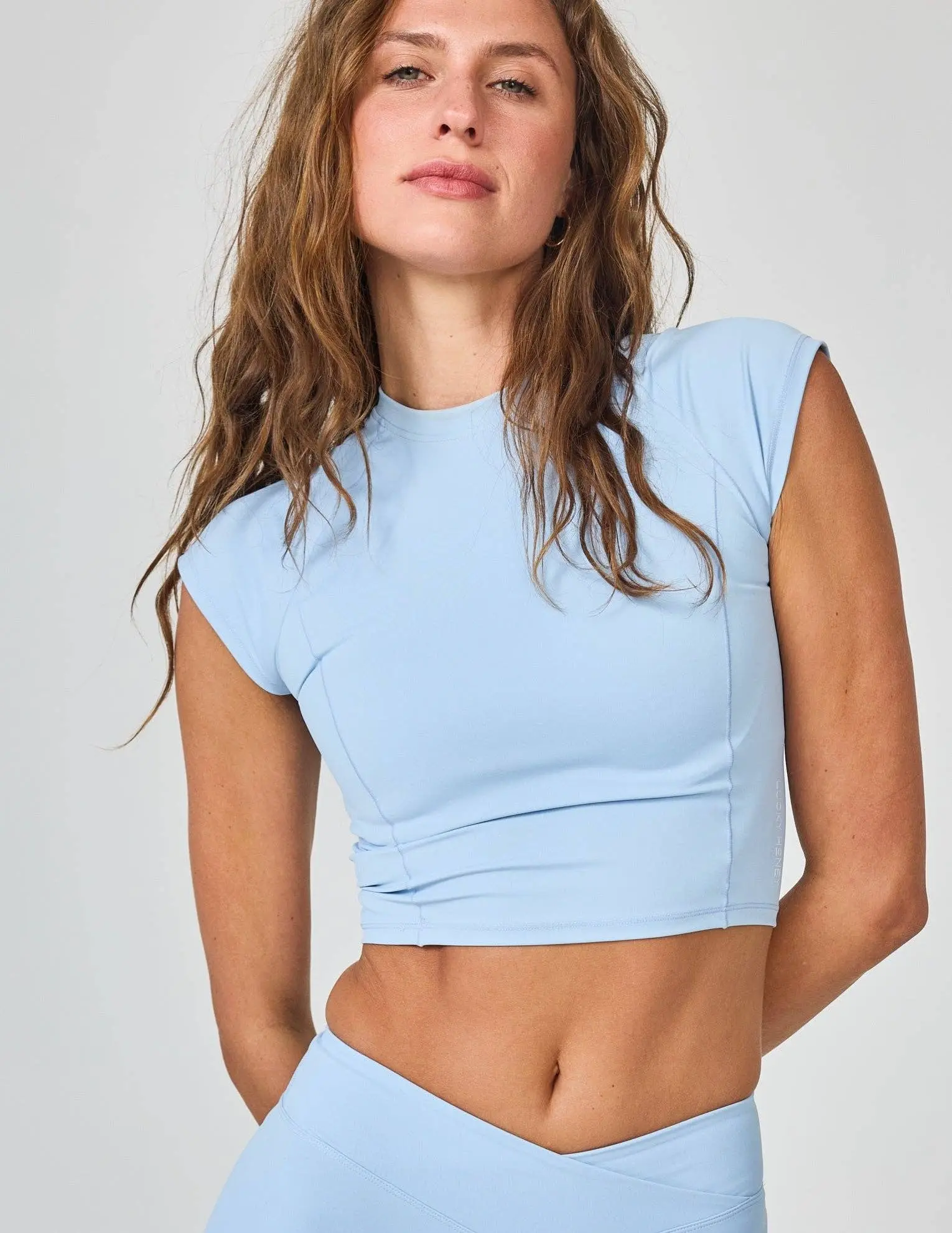 Lucky Honey | Luxe Compression Cropped Tee