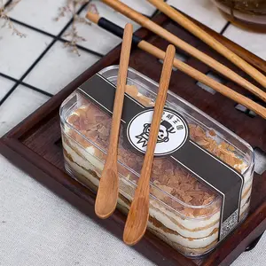 SongTai Wholesale Beech Wood Spoons 20cm, American-Style Beech Wood Stirring Spoon, Coffee Spoon, Slim-mouth Long-handle Spoon, Honey Spoon korean