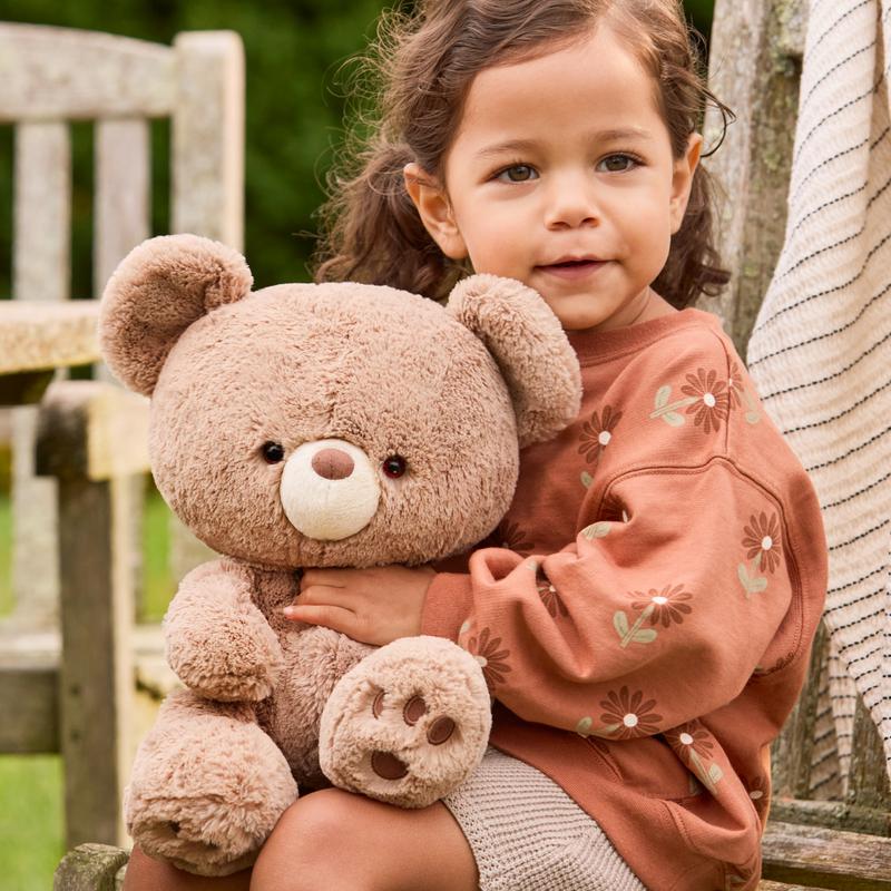 GUND Forever Friends Promise: Kai Teddy Bear Plush Toy, Premium Stuffed Animal for Ages 1 and Up, Taupe, 12”