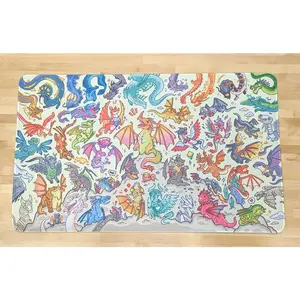[Sale up to 50%] [Free Ship] Dragons of Magic Playmat, Deskmat and Mousepad, Accessories for MTG