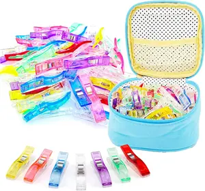 Large Sewing Clips - 50 count  Quilt Clips for Quilting Multipurpose Plastic Crafting Tools in Assorted Colors