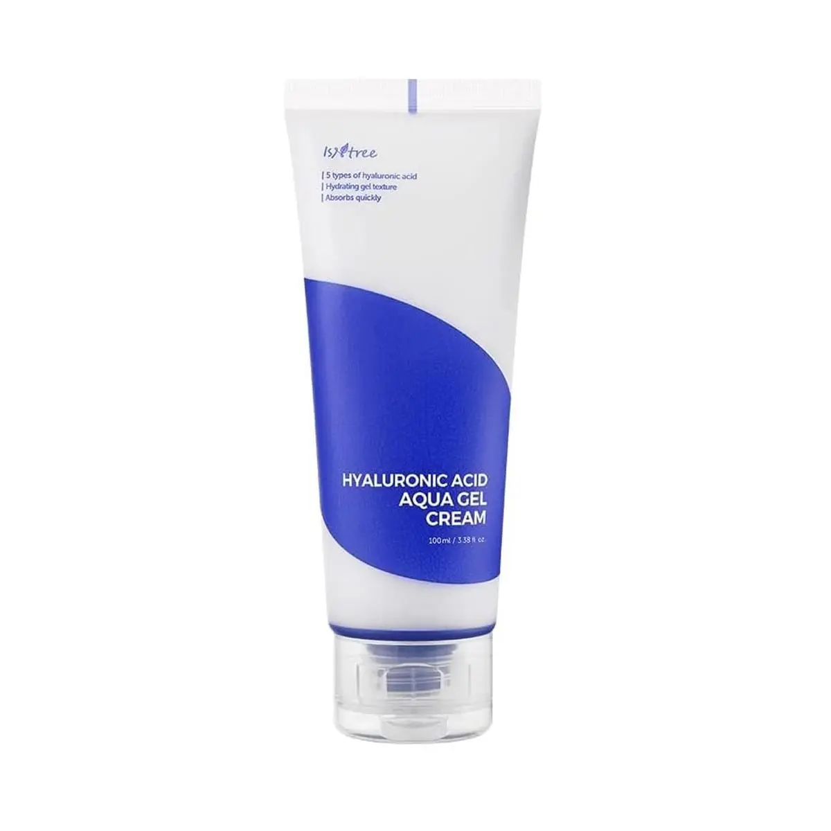 [isntree] Hyaluronic Acid Aqua Gel Cream 100ml - Korean Moisture Gel Texture, Lightweight & Absorbs Quickly, Suitable for All Skin Types