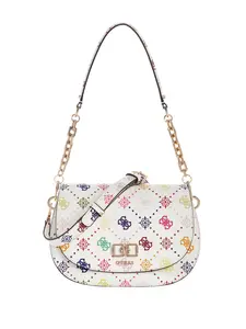 GUESS Female Emelie Logo Shoulder Bag