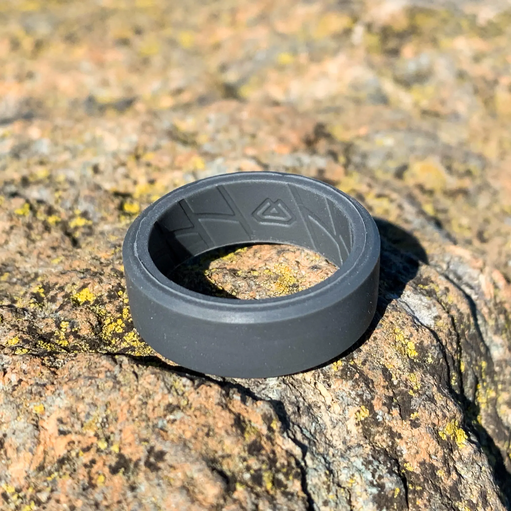 Men's Slate Grey Silicone Wedding Ring - TikTok Shop