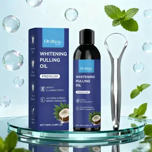 Oralhoe Coconut Mint Mouthwash, Daily Gentle Oral Cleaning, Natural Fresh Scent, Portable Design, Long-Lasting Freshness, Non-Irritating Formula, Pulling Oil, Natural Fragrance, Oral Hygiene, Effective Cleaning