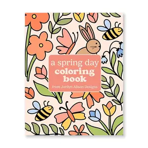 A Spring Day Coloring Book | Cute & Cozy Coloring for Adults