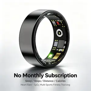 Hillakyo R11M Wearable Health Smart Ring for Women& Men, No Monthly Subscription app 24H Wellness Monitor for Heart Rate, SpO2, Step Count & Sleep, Multi-Sports mode Fitness Tracking activity tracker ip68 Waterproof Ring, Comes with Charging Case summervi