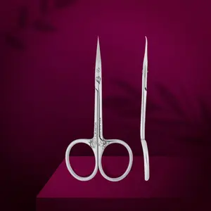Professional cuticle scissors with hook EXCLUSIVE 21 TYPE 1 (magnolia)