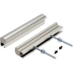 10 Pack Adjustable Cabinet Handles Brushed Nickel Cabinet Pulls 1" to 4" (25-102mm) Adjustable Hole Centers Square Brushed Satin Nickel Drawer Pulls for Kitchen Hardware