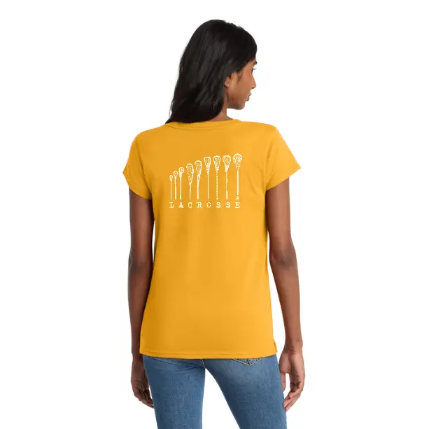 Lacrosse Evolution Women's T-Shirt - SUDT8001EVOLUTION, Planet, Shortsleeve, Comfy, Fabric, Clothes, Recycled, Evolution Print, Cotton Blend, Round Neck, 5.3-Ounce