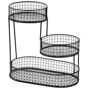 Multi-Layer Fruit Tray for Living Room Tea Table, Nordic Style Three-Tier Fruit Basket, Home Use Snack Display Stand