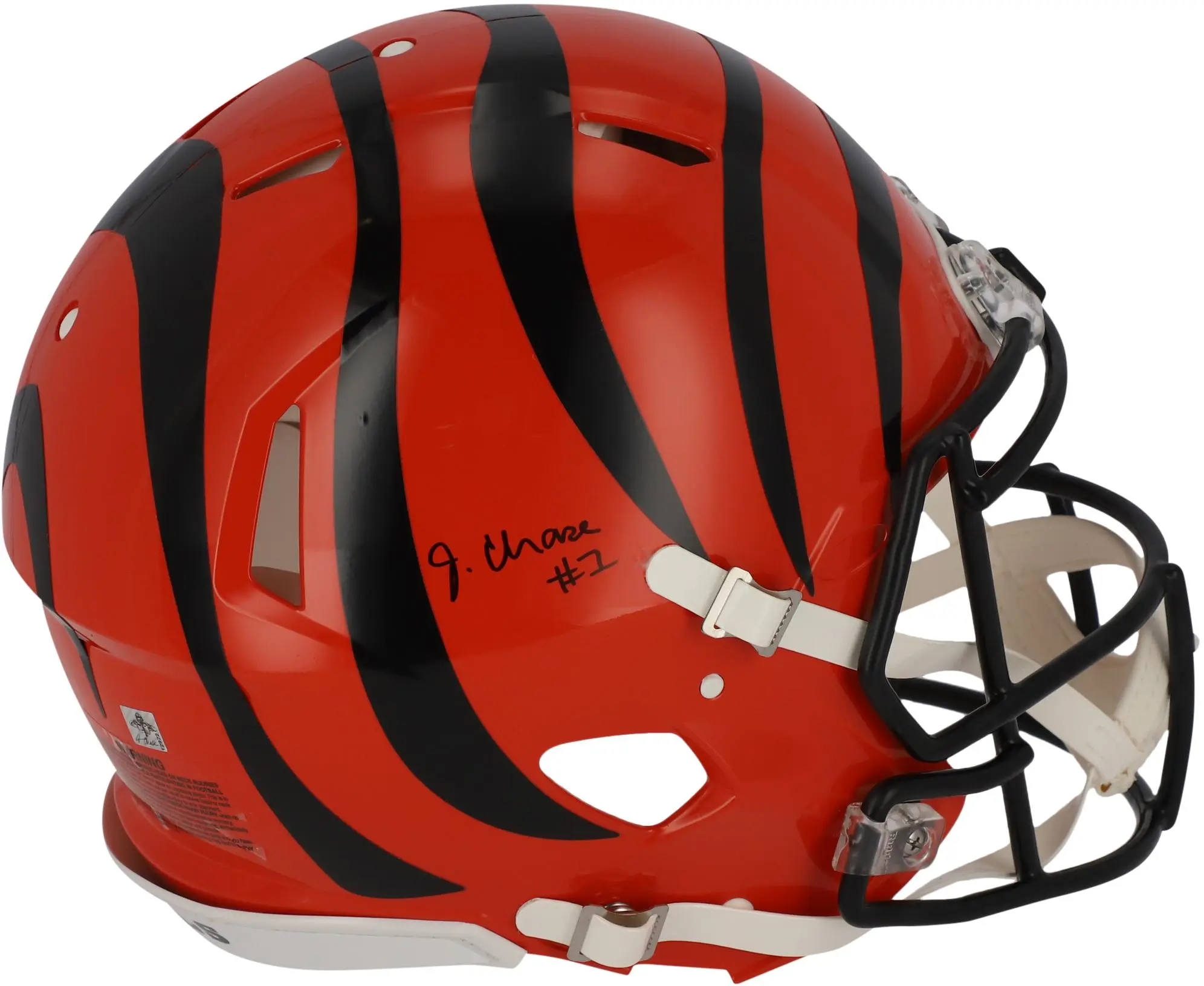 Ja'Marr Chase Cincinnati Bengals Autographed Riddell Speed Authentic Helmet - Fanatics Authentic Certified