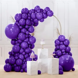 92PCS Dark Purple Balloon Arch Kit with 5, 10, 12, 18 Inch Balloons Party Garland Decoration Set