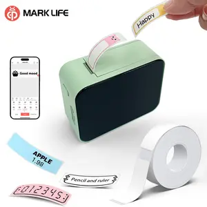 Portable mini label maker, portable wireless printer, thermal label printer. Can print name labels, item labels, and can labels, making it a perfect Valentine's Day gift.