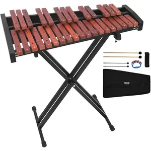 VEVOR Glockenspiel Xylophone, 25 Notes, Wooden Professional Xylophone Percussion Instrument, with 4 Mallets, Carrying Bag, Beginner Glockenspiel Musical Instrument Kit for Adults and Kids StudentsVEVOR Super Brand Day