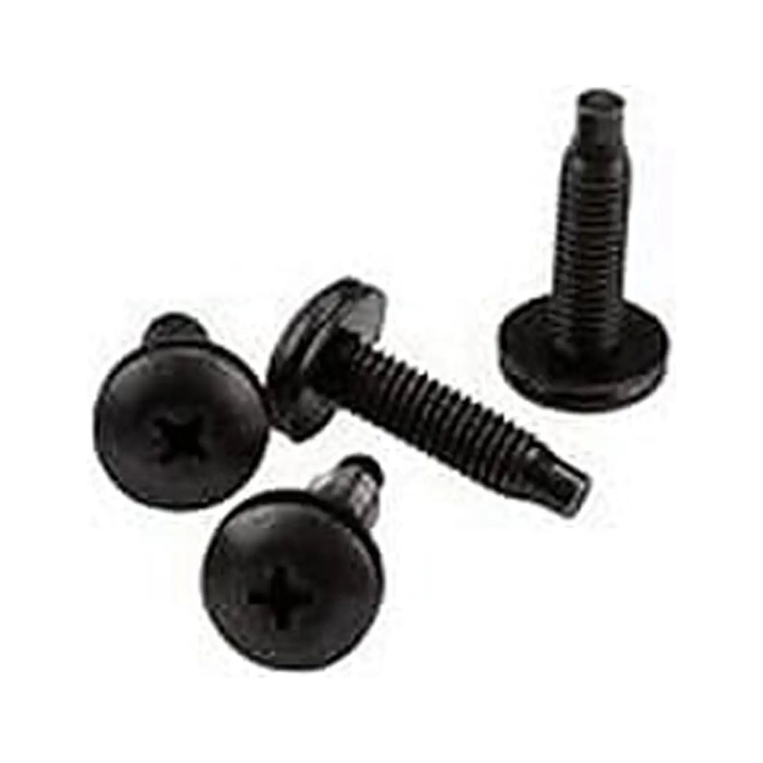 Startech CABSCRWS1032 Nickel Plated 10-32 Server Rack Screws - Rack Mounts Compatible, Pack of 50