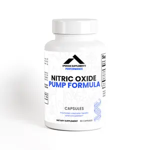 Upgrade Supplements Nitric Oxide Pump Formula Capsules - 60 Count, L-Arginine & L-Citrulline for Muscle Growth & Circulation Support, USA Made Dietary Supplement for Fitness & Wellness