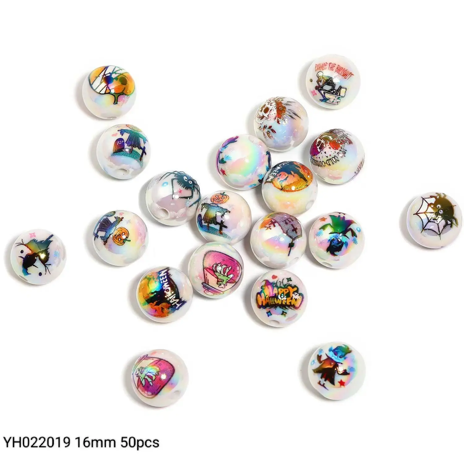 YH022019 16mm 50pcs All Saints' Day 