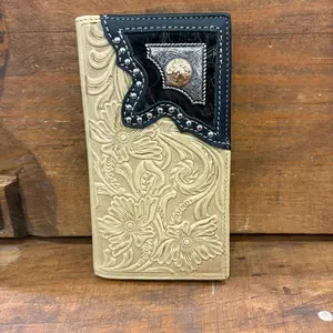 Leather Rodeo Wallet Cow Hide - Elegant Leather Cow Hide Wallet with Unique Design and Durable Material for Versatile Use
