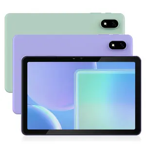 Veidoo Android 15 10.1 Inch Tablet 64GB ROM, Five-Core Processor, 5G WiFi, Dual Camera, Eye Protection Mode & Face ID for Online Class Daily Use, Laurel Green, Violet Purple