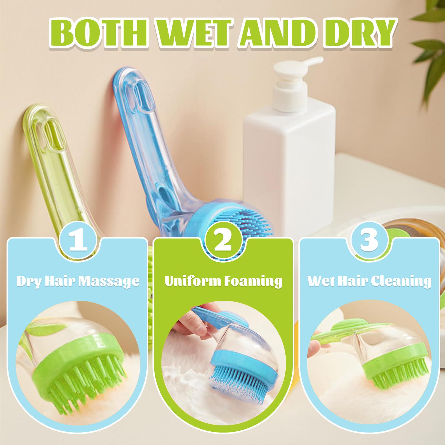 Pet Bath Brush 2 in 1 Dog Bath Brush with Built-in Shampoo Dispenser Multi-functional Dog Bath Brush for Long & Short Haired Dogs Cats Shower Pet Bath Brush 2 in 1 Dog Bath Brush with Built-in Shampoo Dispenser Multi-functional Dog Bath Brush for Long & Short Haired Dogs Cats Shower
