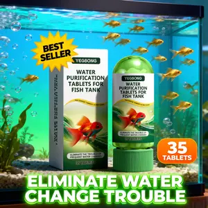 Fish tank water purification tablets, special for water quality cleaning, deodorization, algae removal, stains, sludge, clear fish pond