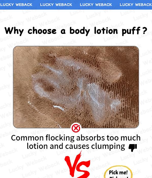 Weback Jumbo Body Puff – Super Soft, Quick Application, Saves Lotion & Oil, Easy to Clean for Body Lotion, Sunscreen