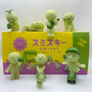 Smiski Sunday, Cheer Series Figures - Cheer You Up Glow in the Dark - Mystery Box We Can Do It Blind Box Cute Doll Smiski Is In Your Corner