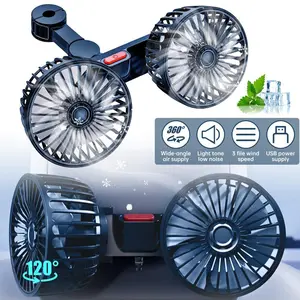 Stay Cool on the Go! Dual - Fan Car backseat Cooler with Free Charger, Effortless Cooling for Sweltering Summer Drives & Road Trips, One - Touch Operation Backseat