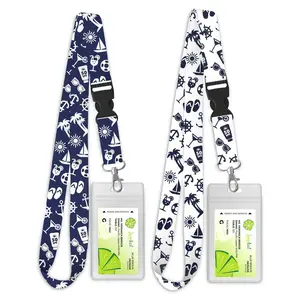 Cruise Lanyard, 2-Pack Nautical Theme, Navy White