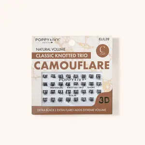 Camouflare Classic Knotted Trio Individual Lash Clusters - At-Home Lash Extension