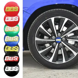 4Pcs 56/60/65/70mm Car Styling Wheel Center Hub Caps Stickers Car Decals Auto For BBS Badge