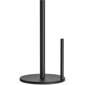 Paper Towel Holder Countertop, Stainless Steel, Black, for Kitchen, Pantry, RV