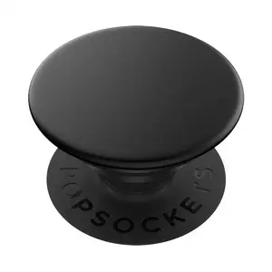 PopSockets Phone Grip - Aluminum Black, Compact Design, Durable Material, Ideal for Everyday Use Plastic Cellphone Smartphone Mount Stand Stick Waterproof