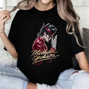 100 Percent Cotton Casual Style T-Shirt Michael Jackson Diamond Art Design Summer Wear Gift For Music Lovers # Michael Jackson # Jaafar Jackson # biopic # music legend
