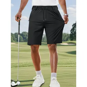 Men's Golf Shorts | Elastic Waist Multi-Pocket Casual Athletic Summer Shorts