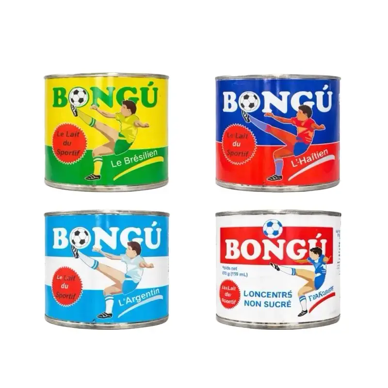 Bongu Concentrated Unsweetened Condensed Milk (3 Cans) - Caffeine-Free, Ambient Canned Pantry Food Item