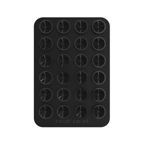 Velvet Caviar Black MightyGrip Magnetic Cellphone Mount - MagSafe Compatible, Strong Suction, Shiny Durable, 360-Degree Magnetic Silicone Grip, Portable Phone Stand, Residue-Free for Mobile/Smartphone Devices & Vehicles