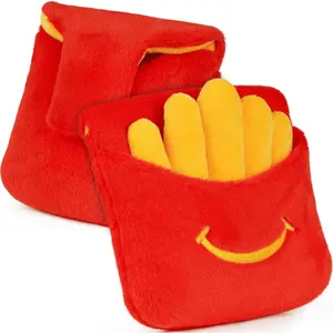 Mallet Putter Cover Plush Thick-Cut Fries Design Square Putter Headcover with Magnetic Closure Highly Compatible Protection for Golfers