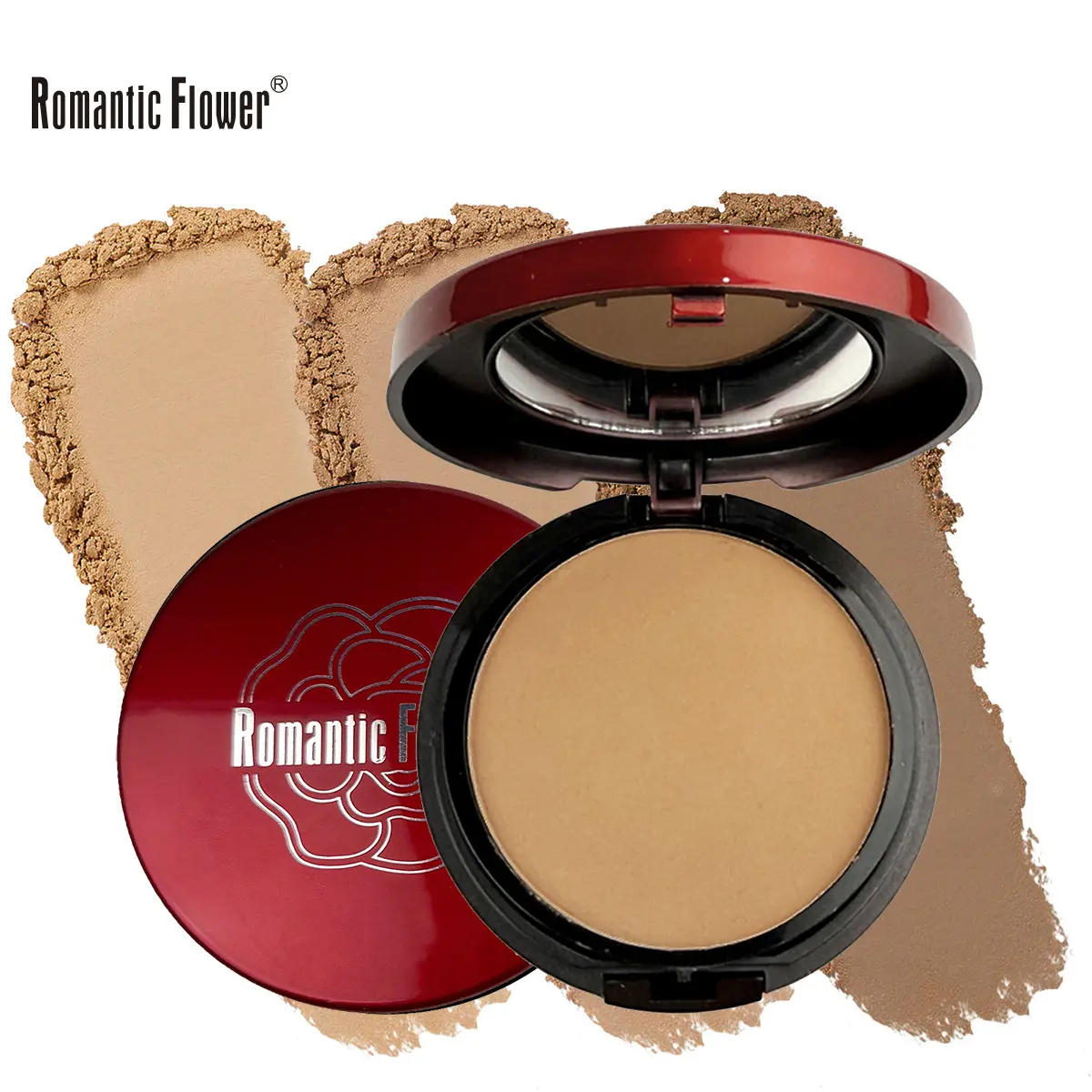 Waterproof Pressed Powder for Oily Skin - Long-Lasting Oil Control with a Soft Focus Matte Finish, Transfer-Proof Makeup Includes Puff, Lightweight