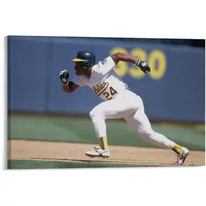 Rickey Henderson Canvas Poster Room Aesthetic Poster Print Art Wall Painting Canvas Posters Modern Bedroom Decor
