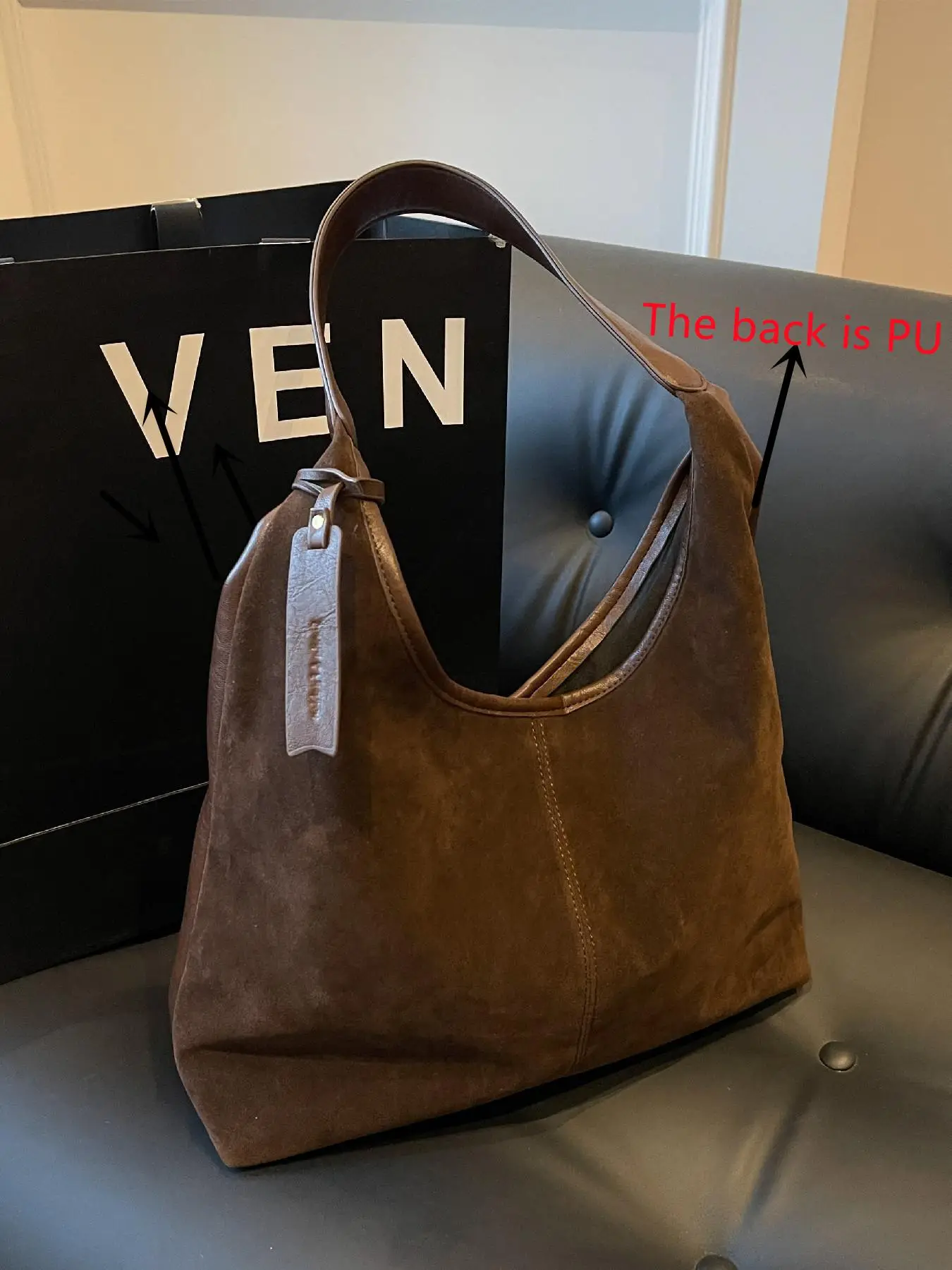 Women's Solid Color Suede Tote Bag, 2025 New Style Fashionable Large Capacity Shoulder Bag for Daily Used, Casual Trendy Versatile High-quality Daily