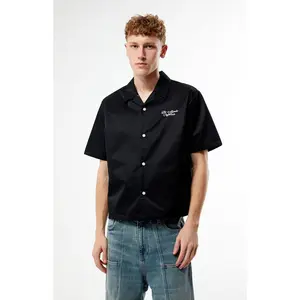 Pacsun Men's Cursive Woven Camp Shirt