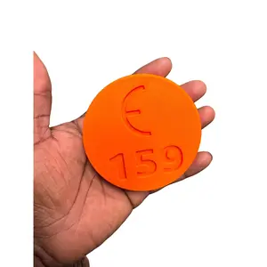 Comically Large 3D Printed Hydro Pill – Orange E 159