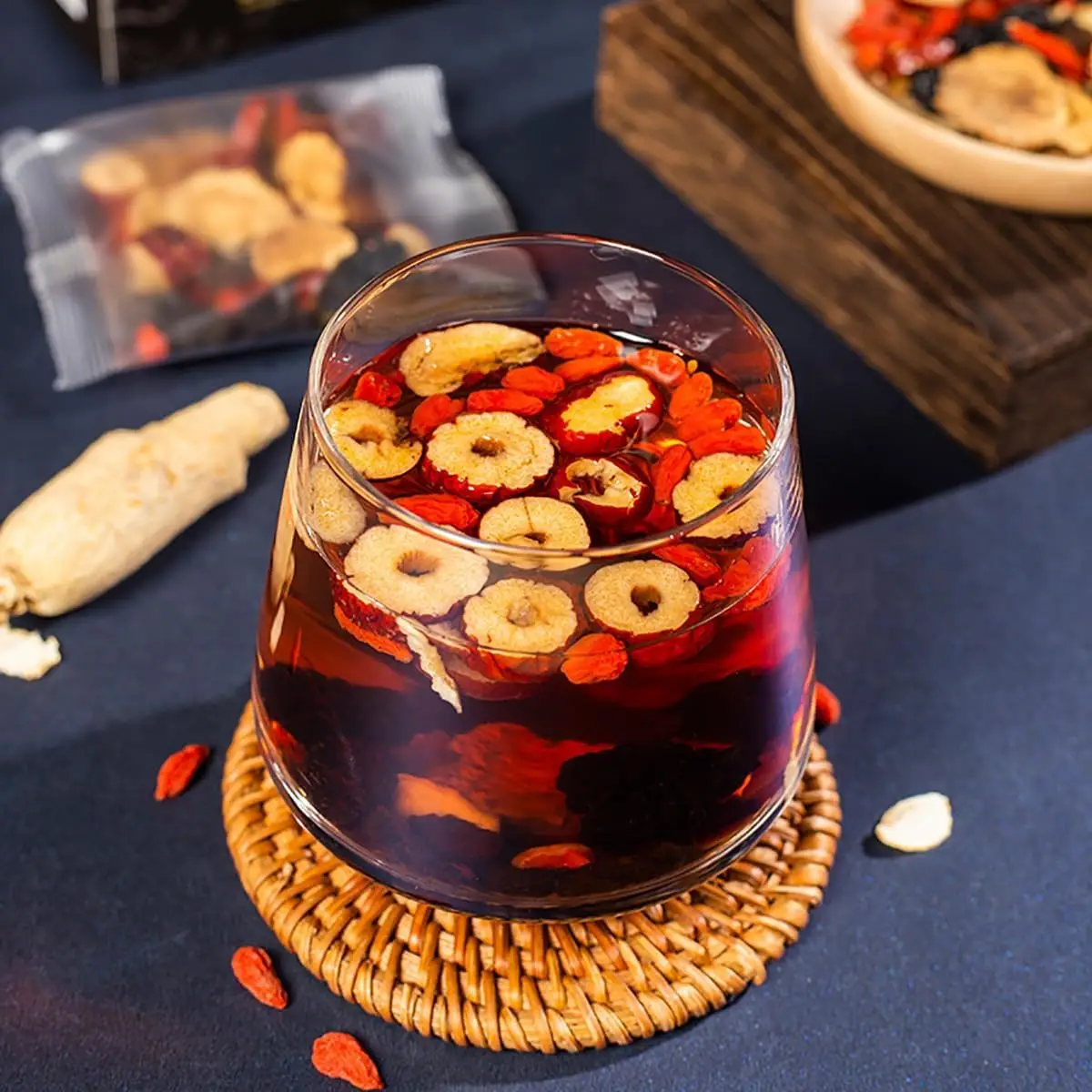 30 Bag Kidney Tea Formula Ginseng Eight Treasure Tea, Ginseng Eight Treasures Tea, Organic Kidney Cleanse Tea, Traditional Healthy Kidney Cleansing Te