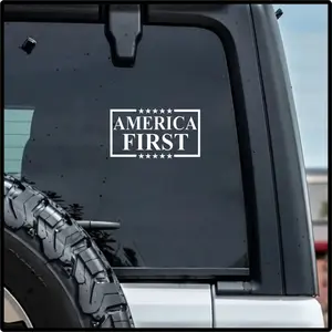 America First Decal, Conservative Decal, 1776, We the People, Made in USA, Patriotic Car Decal