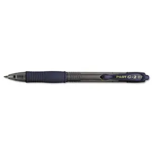 Pilot G2 Roller Ball Retractable Gel Pen- Navy Ink- Fine- Dozen