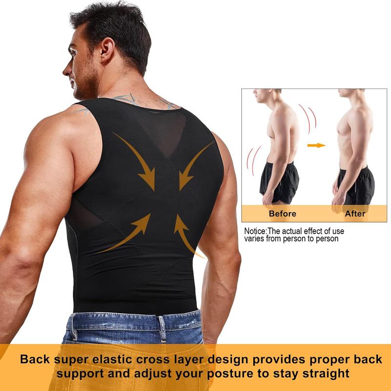 Men's Compression Shirt Body Shaper Vest Tight Tummy Underwear Tank Top Smoothing Chest Shapewear Breathable Workout Gym Tank Sports Clothing Men's Compression Shirt Body Shaper Vest Tight Tummy Underwear Tank Top Smoothing Chest Shapewear Breathable Workout Gym Tank Sports Clothing